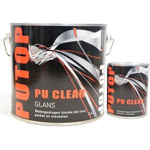 Blanke lak Glans water gedragen Putop 2.5 liter