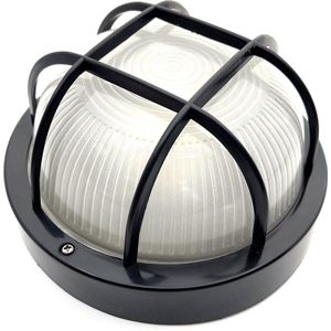 PRIMALUME Bulleye - Stallamp - Ø 185 mm - Warmwit licht 4000 K - 2 watt - 140 lumen - Spatwaterdicht - IP54 - Zwart