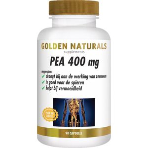Golden Naturals - PEA - 400mg - 90 Veganistische Capsules