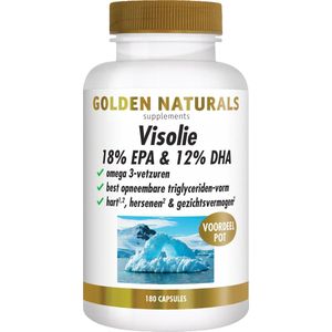 Golden Naturals Visolie 18% EPA & 12% DHA (180 softgel capsules)