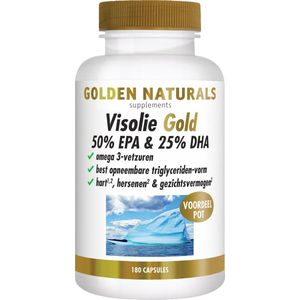 Golden Naturals - Visolie Gold - 180 Softgel Capsules - 50% EPA & 25% DHA