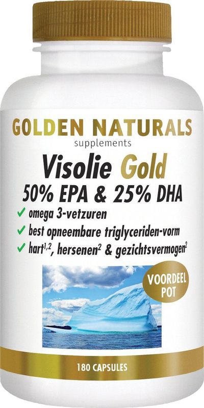 Golden Naturals - Visolie Gold - 180 Softgel Capsules - 50% EPA & 25% DHA