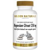 Golden Naturals Magnesium Citraat 250 mg 60 veganistische capsules