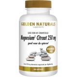 Golden Naturals Magnesium Citraat 250 mg 180 veganistische capsules
