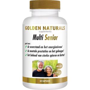 Golden Naturals - Multi Senior - Multivitamine - 60 Vegetarische Capsules
