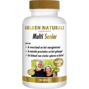 Golden Naturals Multi Strong Gold Senior 180 vegetarische capsules