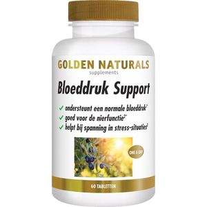 Golden Naturals - Bloeddruk Support - 60 Veganistische Tabletten