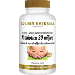 Golden Naturals Probiotica 30 miljard (60 veganistische maagsapresistente capsules)