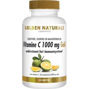 Golden Naturals Vitamine C 1000 mg Gold 60 veganistische tabletten