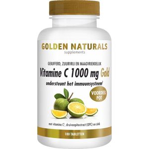 Golden Naturals Vitamine C 1000mg Gold (180 veganistische tabletten)