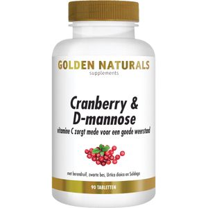 Golden Naturals Cranberry & D-mannose 90 veganistische tabletten