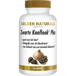 Golden Naturals Zwarte Knoflook Plus 60 veganistische capsules