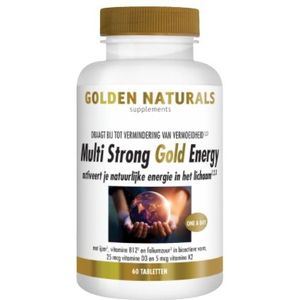 Golden Naturals Multi Strong Gold Energy 60 veganistische tabletten