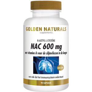 Golden Naturals NAC 600 mg 90 veganistische capsules