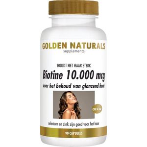Golden Naturals Biotine 10.000 mcg 90 veganistische capsules