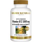 Golden Naturals Vitamine B12 3000 mcg 60 veganistische zuigtabletten