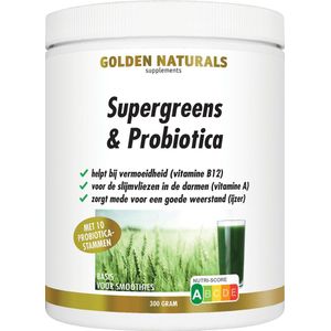 Golden Naturals Supergreens & Probiotica 300 Gram
