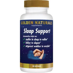 Golden Naturals - Slaap Support - 30 Veganistische Capsules