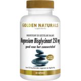 Golden Naturals Magnesium Bisglycinaat 250 mg 60 Vegetarische capsules