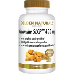 Golden Naturals Curcumine slcp 400 mg 120 veganistische capsules