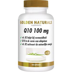Golden Naturals Q10 100mg (180 veganistische capsules)