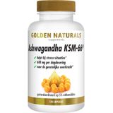 Golden Naturals Ashwagandha KSM-66 (120 vegetarische capsules)