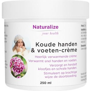 Naturalize - Koude Handen en Voeten Crème - Rijk - Verwarmend Effect