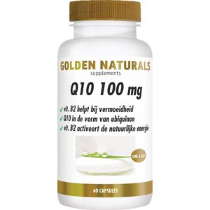 Golden Naturals - Q10 - Capsules - 100mg - 60 Stuks