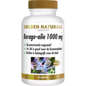 Golden Naturals Borage-olie 1000mg (60 softgel capsules)