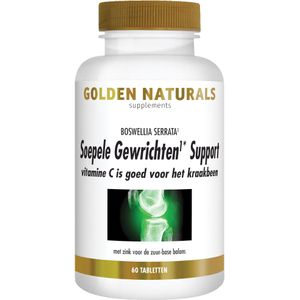 Golden Naturals Soepele gewrichten en kraakbeen support 60 tabletten