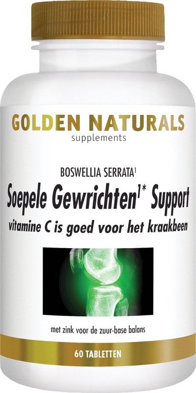 Golden Naturals - Soepele Gewrichten Support - 60 Tabletten - Voedingssupplement