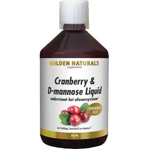 Golden Naturals Cranberry & D-mannose Liquid 500 milliliter