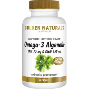 Golden Naturals Omega 3 algenolie 60 liquid capsules