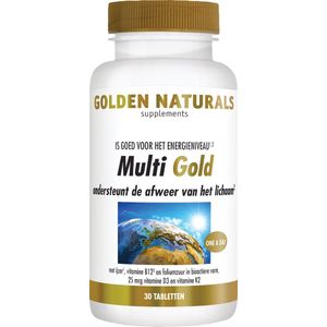 Golden Naturals Multi Strong Gold 30 vegetarische tabletten