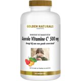 Golden Naturals Acerola Vitamine C 500 mg 100 veganistische zuigtabletten