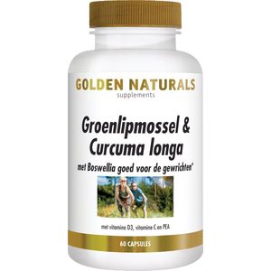 Golden Naturals Groenlipmossel & Curcuma longa 60 capsules