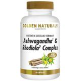 Golden Naturals - Ashwagandha & Rhodiola - 60 Vegacapsules
