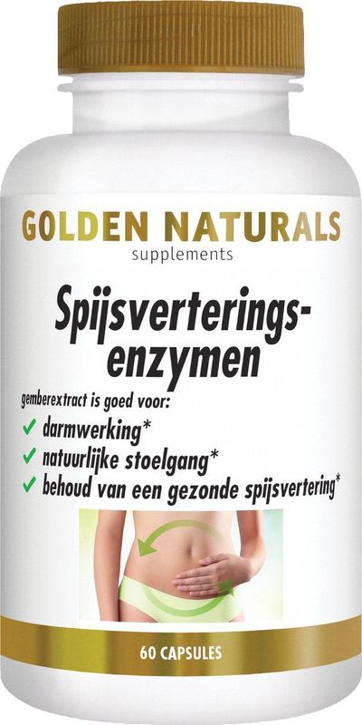Golden Naturals Spijsverteringsenzymen 60 veganistische capsules