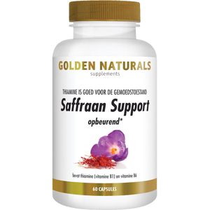 Golden Naturals Saffraan formule 60 vegetarische capsules