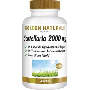 Golden Naturals Scutellaria 2000 mg 60 veganistische capsules
