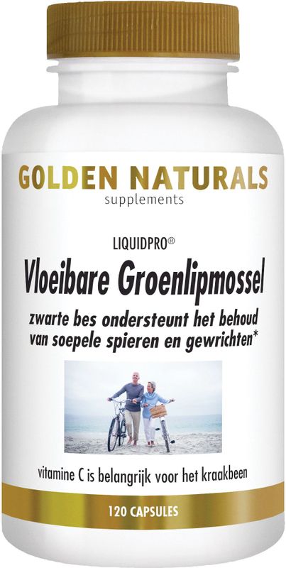 Golden Naturals Vloeibare Groenlipmossel  120softgel capsules |