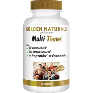 Golden Naturals Multi Strong Gold Tiener 60 vegetarische tabletten