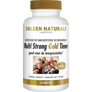 Golden Naturals - Multi Tiener - 60 Vegetarische Tabletten