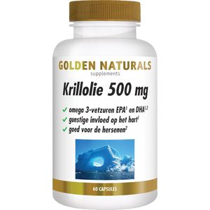 Golden Naturals Krillolie 500mg (60 softgel capsules)