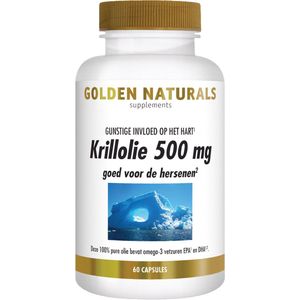 Golden Naturals Krillolie 500 mg 60 softgel capsules