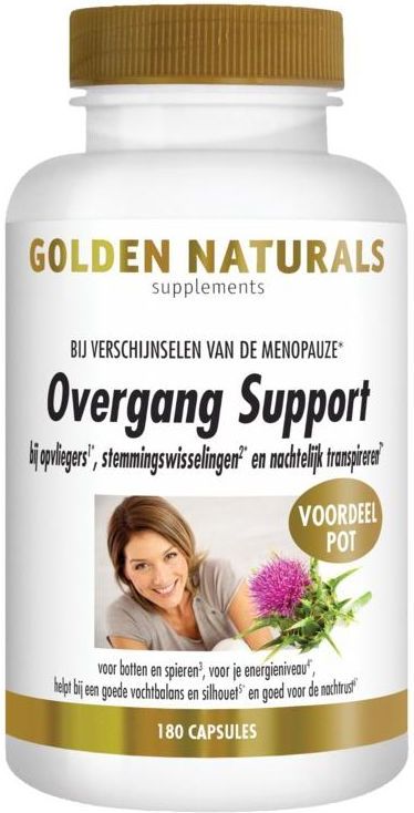 Golden Naturals Overgang support 180 vegetarische capsules