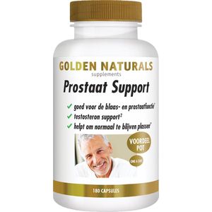 Golden Naturals Prostaat support 180 vegetarische capsules