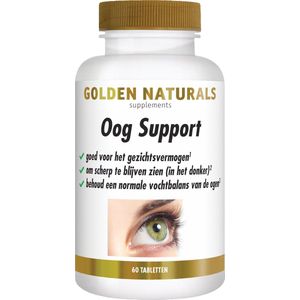 Golden Naturals - Oog Support - 60 Veganistische Tabletten