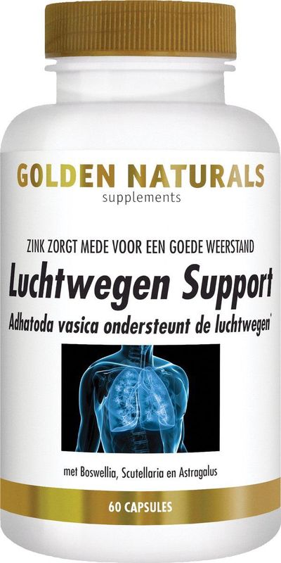 Golden Naturals - Luchtwegen Support - 60 Vegacapsules