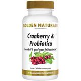 Golden Naturals Cranberry & Probiotica 30 veganistische maagsapresistente capsules